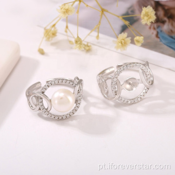 Estilo popular tendy anéis de pérola anéis de jóia